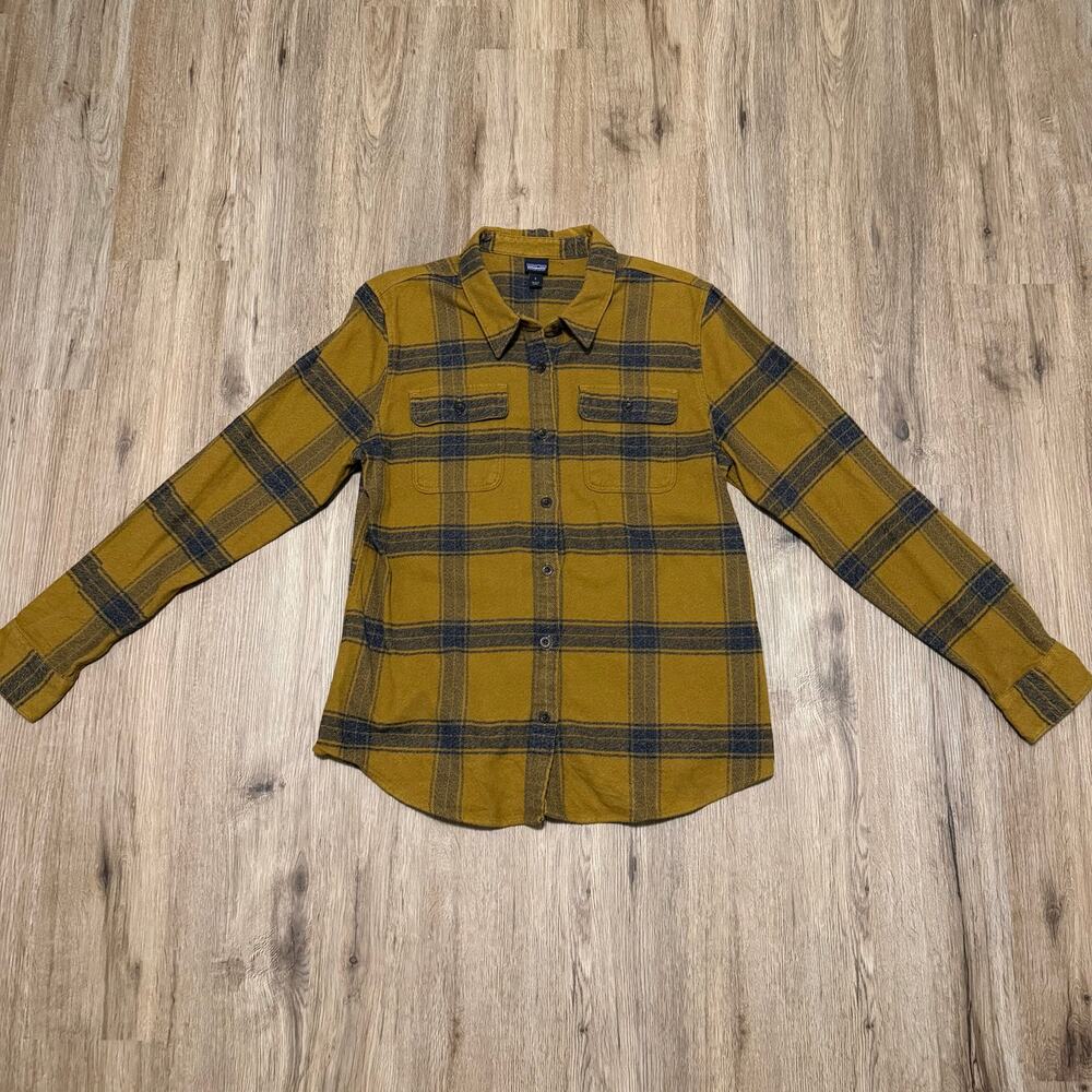 Patagonia Fjord Flannel Organic Cotton Shirt Women's Size Medium